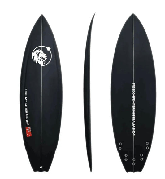 "Ride the Waves of Freedom with Custom Surfboards by Freedom Fighters Australia!"