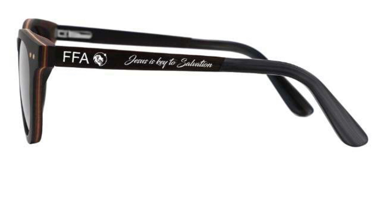 Freedom fighters Australia polarised sunglasses UV protection. Jesus is key selection.