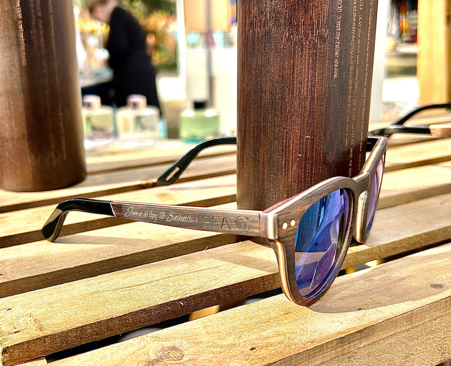 Freedom fighters Australia polarised sunglasses UV protection. Jesus is key selection.